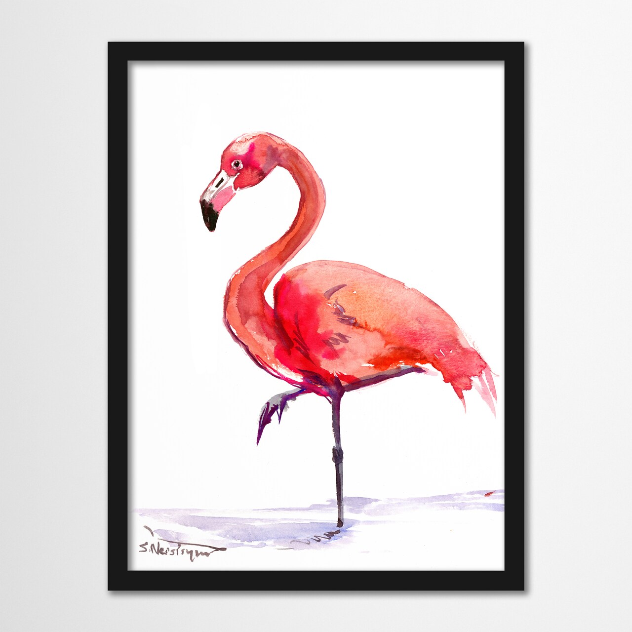 Flamingo  by Suren Nersisyan  Framed Print - Americanflat
